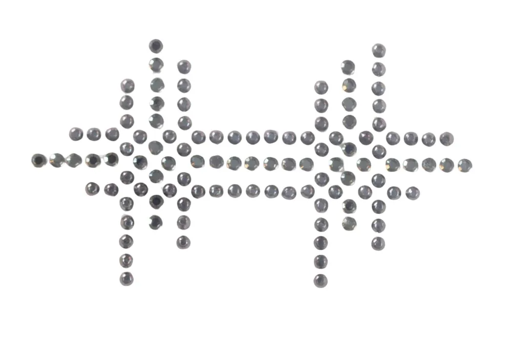 Applikation Karomuster Strass- Bügelmotiv AM-ST-12 Gleich Bestellen