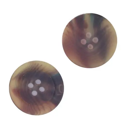 Preiswert Hornimitat Knopf hi-98-braun