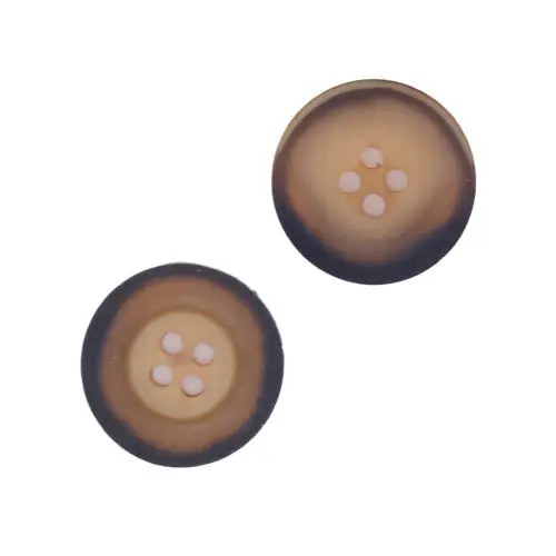 Saisonangebot Hornimitat Knopf hi-99-hell-braun