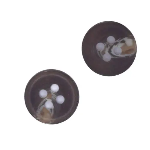 Rabatt Hornimitat Knopf hi-101-grau-braun