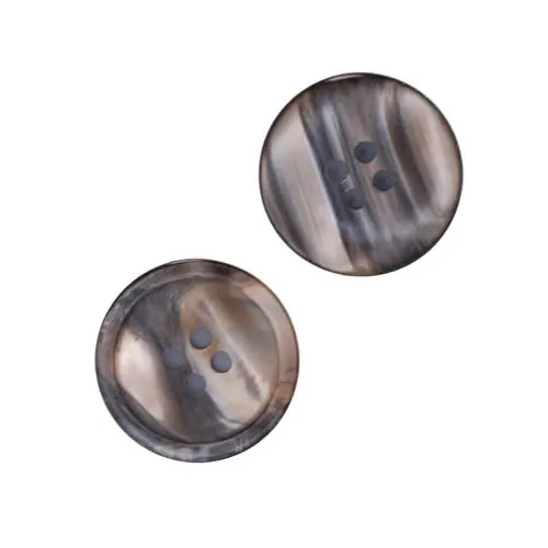 Perlmuttimitat Knopf pli-17-grau-braun Bestseller