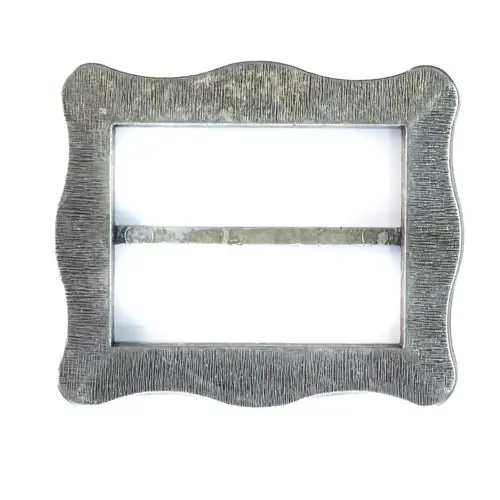 Große Gürtelschnall ohne Dorn SM-15 altsilber Top-Angebot