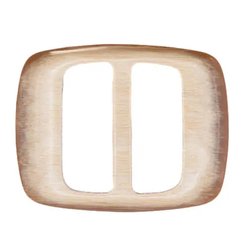 Premium Hornimitat Schnalle s-hi-39-hell-braun-creme