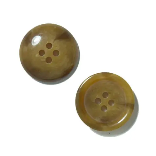 Hornimitat Knopf hi-104-hell-braun Handgefertigt