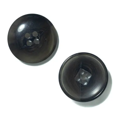Kostenfreie Lieferung Hornimitat Knopf hi-105-dunkel-grau
