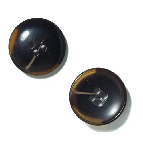 Abverkauf Hornimitat Knopf hi-105-dunkel braun