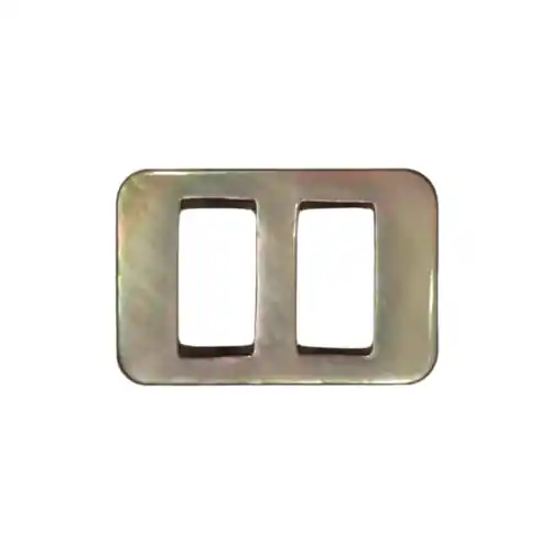 Abverkauf Makassar Perlmutt Schnalle s-pl-2-braun