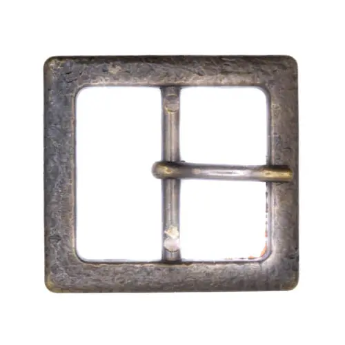 Saisonangebot Gürtelschnalle Hammerschlag Muster SM-31 altmessing