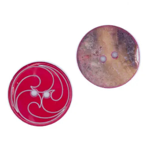 Perlmuttknopf Ranken PL-2-rot Wochenendangebot