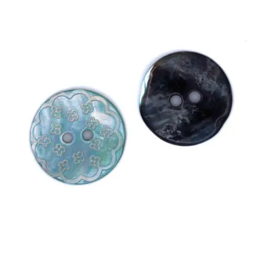 Perlmuttknopf Blümchen PL-47-hell-blau Top-Seller