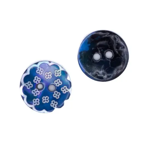 Perlmuttknopf Blümchen PL-47-blau Garantierte Lieferung