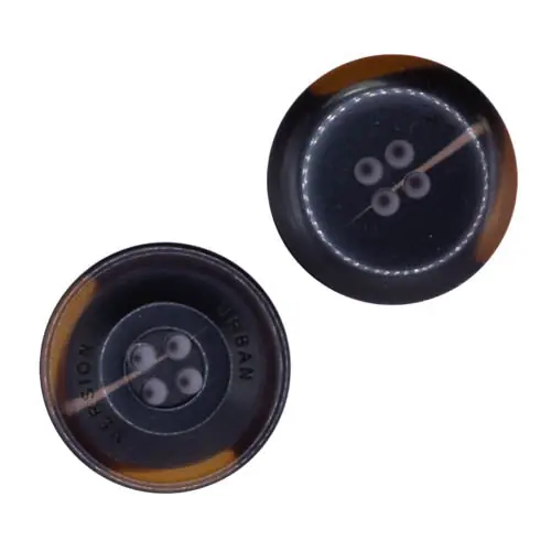 Hornimitat Urban Knopf hi-107-DUNKEL-BRAUN Im Trend