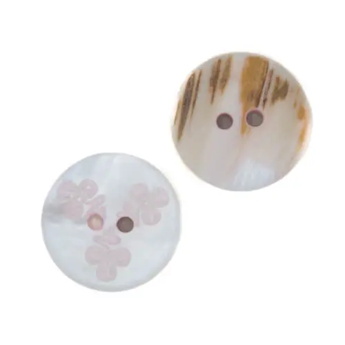 Mega-Angebot Perlmutt Knopf Blümchen pl-48-creme-rosa