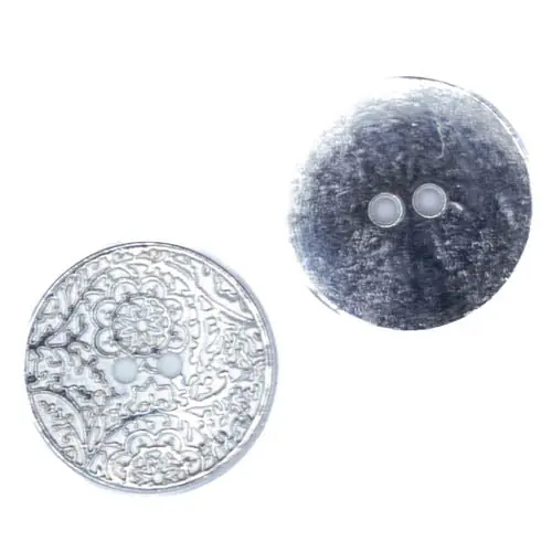 Trachten Knopf mit Ornament TK-146-NICKEL Preisreduziert