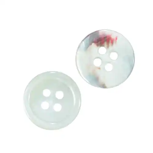 Meistverkauft Hemd Knopf aus Perlmutt PL-93 weiß