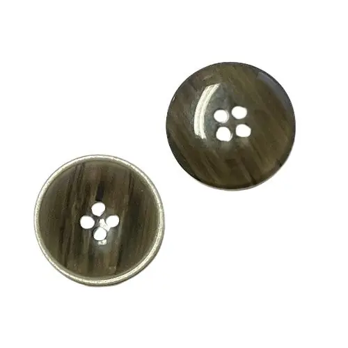 Sichere Zahlung Leichter Hornimitat Knopf hi-85-A-anthrazit