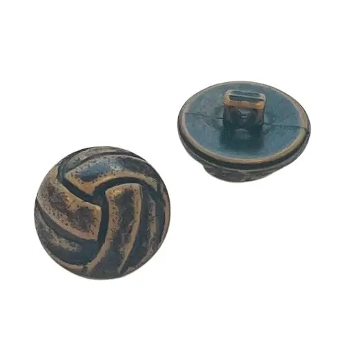 Beliebt Lederimitat Knoten Knopf LE-24-schwarz-braun