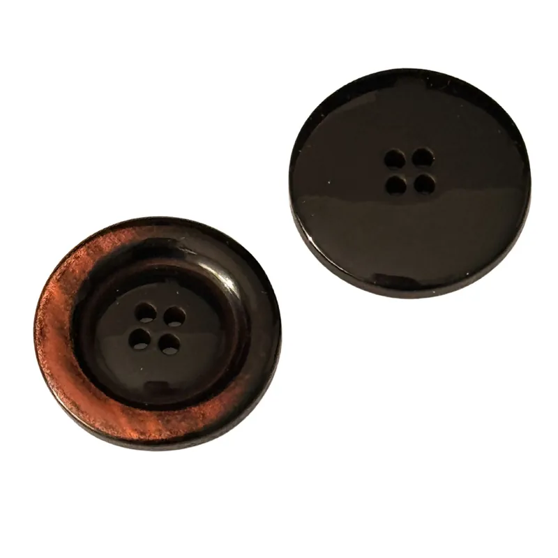 Geld-Zurück-Garantie Eleganter 4-Loch Knopf KM-26-schwarz-rost