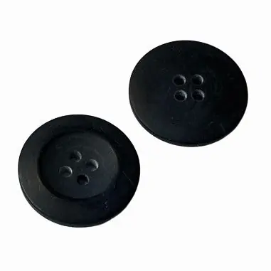 Kostenloser Rückversand Hornimitat Knopf hi-74-schwarz-matt