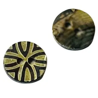 Sonderangebot Perlmuttknopf Ranken PL-3-A-braun-beige