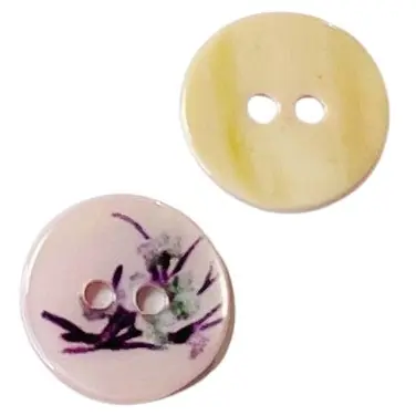 Perlmutt Knopf mit Veilchen Muster pl-41-rosa Aktuell
