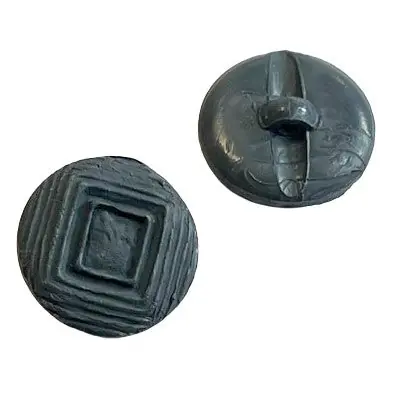 Knopf Quadrat Muster KG-156-grau Preiswert