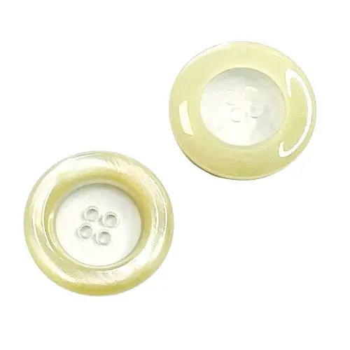 Rabatt Perlmuttimitat Knopf pli-15-beige-transparent