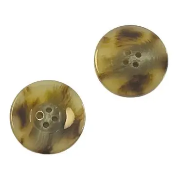 Hornimitat Knopf Braun marmoriert hi-108 Aktuell