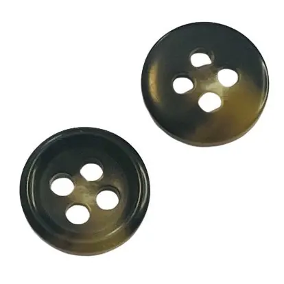 Hornimitat Mantel Knopf Hell-Braun hi-110 Im Trend