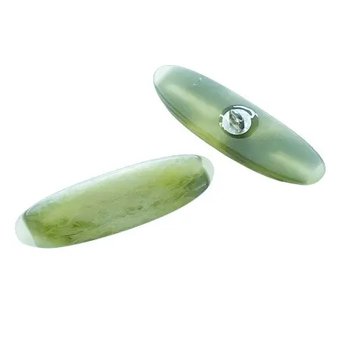 Knebelknopf Hornimitat K-63 grau-creme Top-Qualität