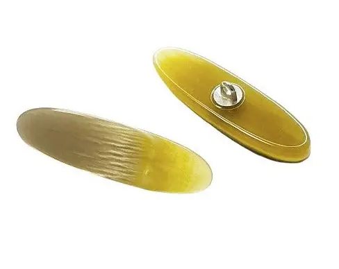 Knebelknopf Perlmuttimitat K-63 Beige-Creme Weltweiter Versand