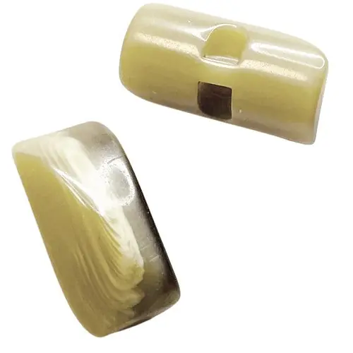 Knebelknopf Hornimitat beige K-11-4 Highlight