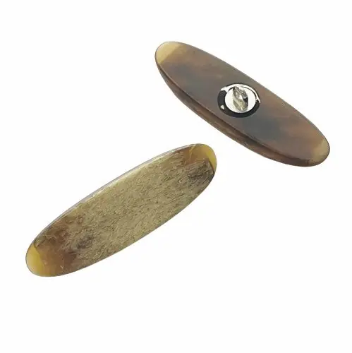 Gratis Versand Knebelknopf Hornimitat K-63 braun-beige