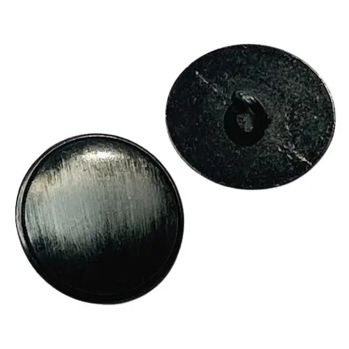 Metallknopf schwarz leicht gewölbt Mk-303 Ausverkauf