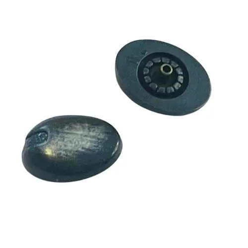 Druckknöpfe Oval schwarz gebürstet NK-74 Preisknaller