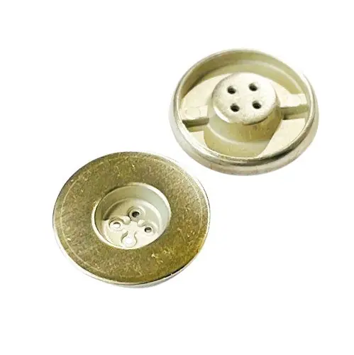 Weltweiter Versand Metall Knopf MK-556-Silber Gold