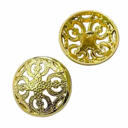 Nur Heute Metallknopf Filigran durchbrochen TK-222 Gold