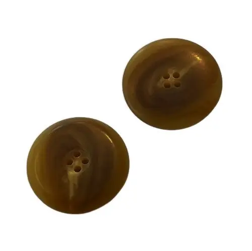 Top-Qualität Eleganter 4-Loch Mantel Knopf KM-114-Dunkel-Braun