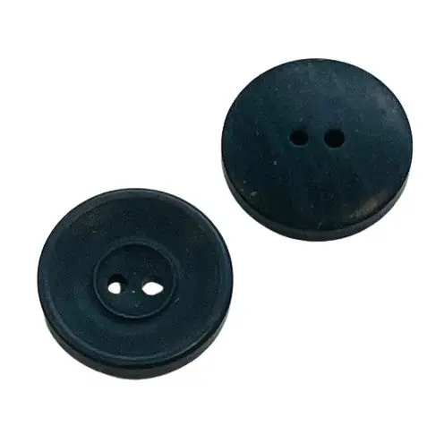 Nur Für Kurze Zeit Hornimitat Knopf hi-93-A-schwarz