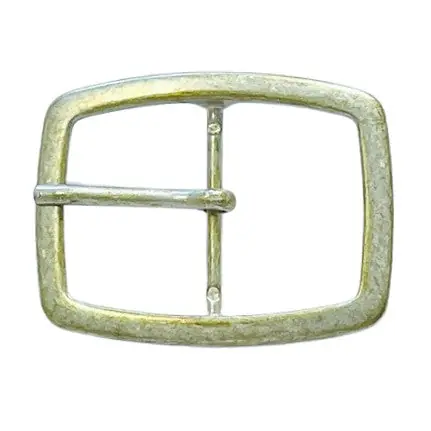 Versand Am Gleichen Tag Elegante Gürtelschließe mit Dorn in Silber-Messing SM-108