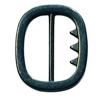 Original Westen Schnalle Oval mit Zähnchen Stilvoll & elegant Schwarz SM-145