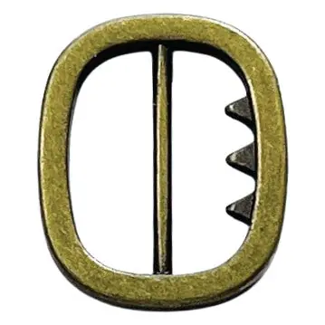 Neu Westen Schnalle Oval mit Zähnchen Stilvoll & elegant Messing SM-145