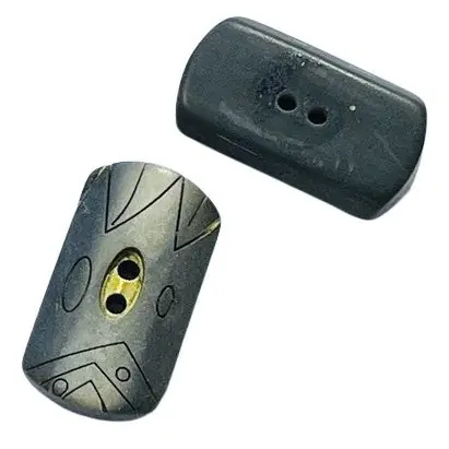 Direktkauf Stilvoll & einzigartig! Knebelknopf Grau Muster K-12