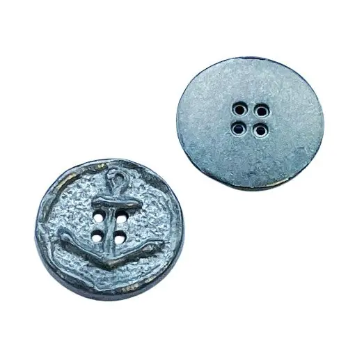 Maritimer Metall Knopf Anker MK-368-Stahl Knallerangebot