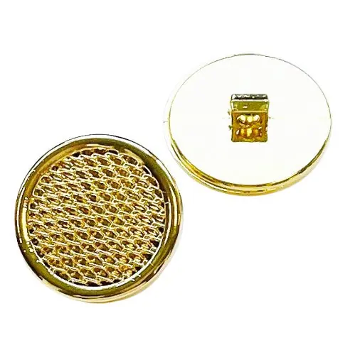 Super-Preis Ösen Knopf mit Netz Optik KGO-56-gold