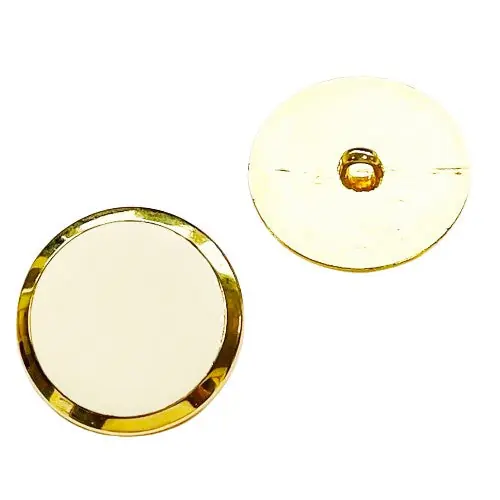 Direkt Vom Hersteller Großer Ösen Knopf Gold Weiß KGO-57-gold