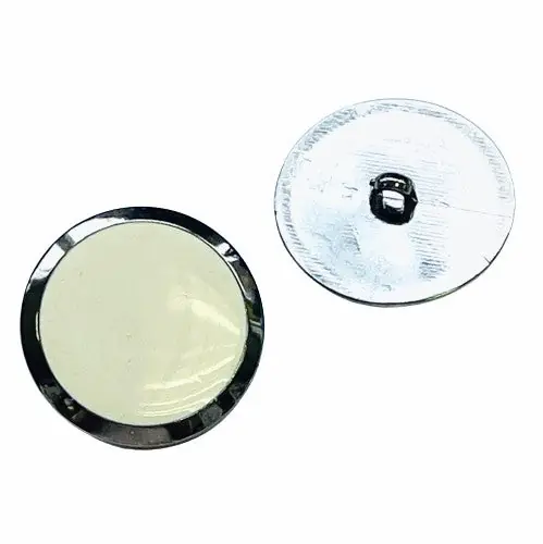 Großer Ösen Knopf Stahl Weiß KGO-57-stahl Sichere Zahlung