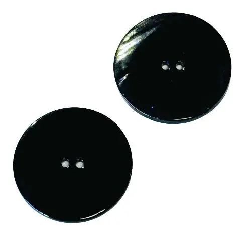 Günstig Perlmutt Knopf Rivershell schwarz PL-109