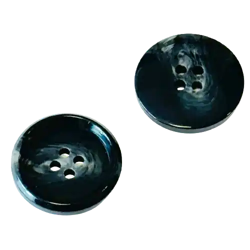 Neue Kollektion Hornimitat Knöpfe Klassisch 4-Loch Dunkel Grau Hi-120