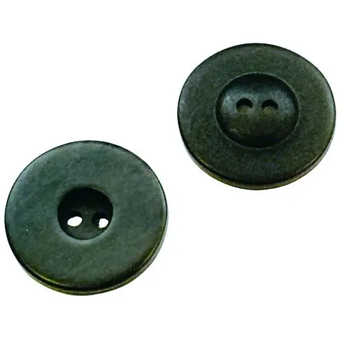 Hornimitat Knöpfe Klassisch 2-Loch Grau Hi-121 Hochwertig